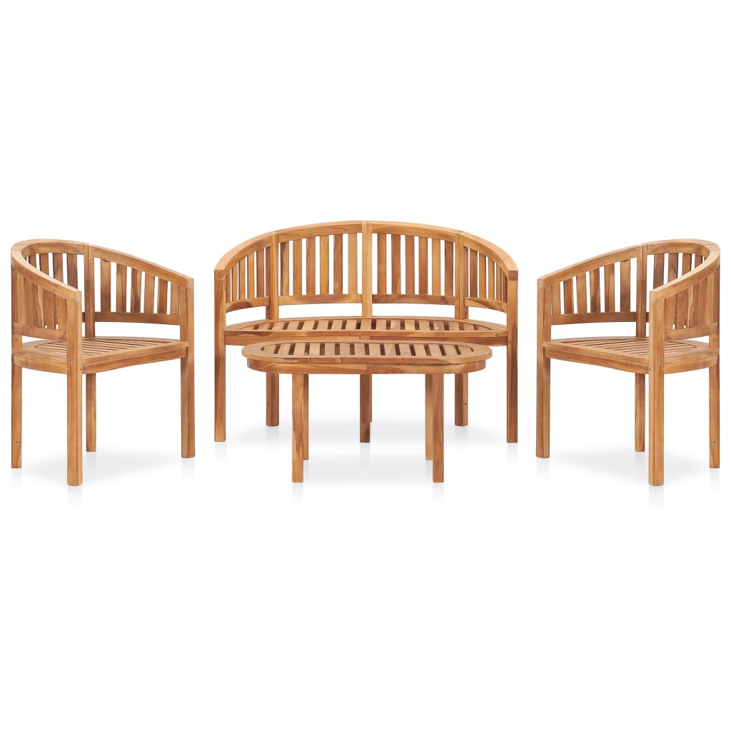 vidaXL Garden Lounge Set | Teak | Fine sanded teak hardwood | Standard | Durable
