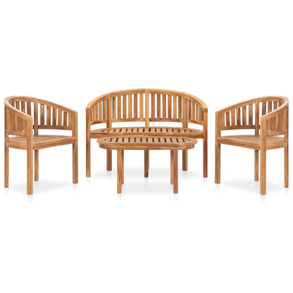 vidaXL Garden Lounge Set | Teak | Fine sanded teak hardwood | Standard | Durable