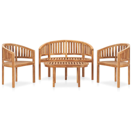 vidaXL Garden Lounge Set | Teak | Fine sanded teak hardwood | Standard | Durable