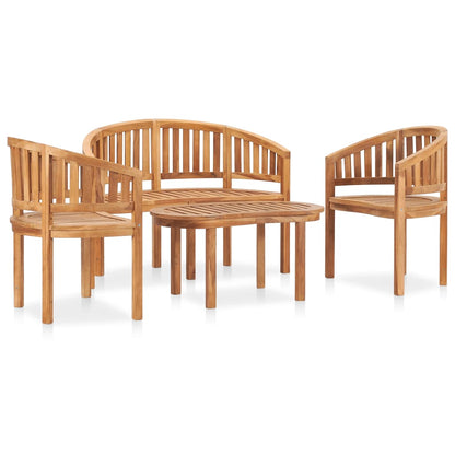 vidaXL Garden Lounge Set | Teak | Fine sanded teak hardwood | Standard | Durable
