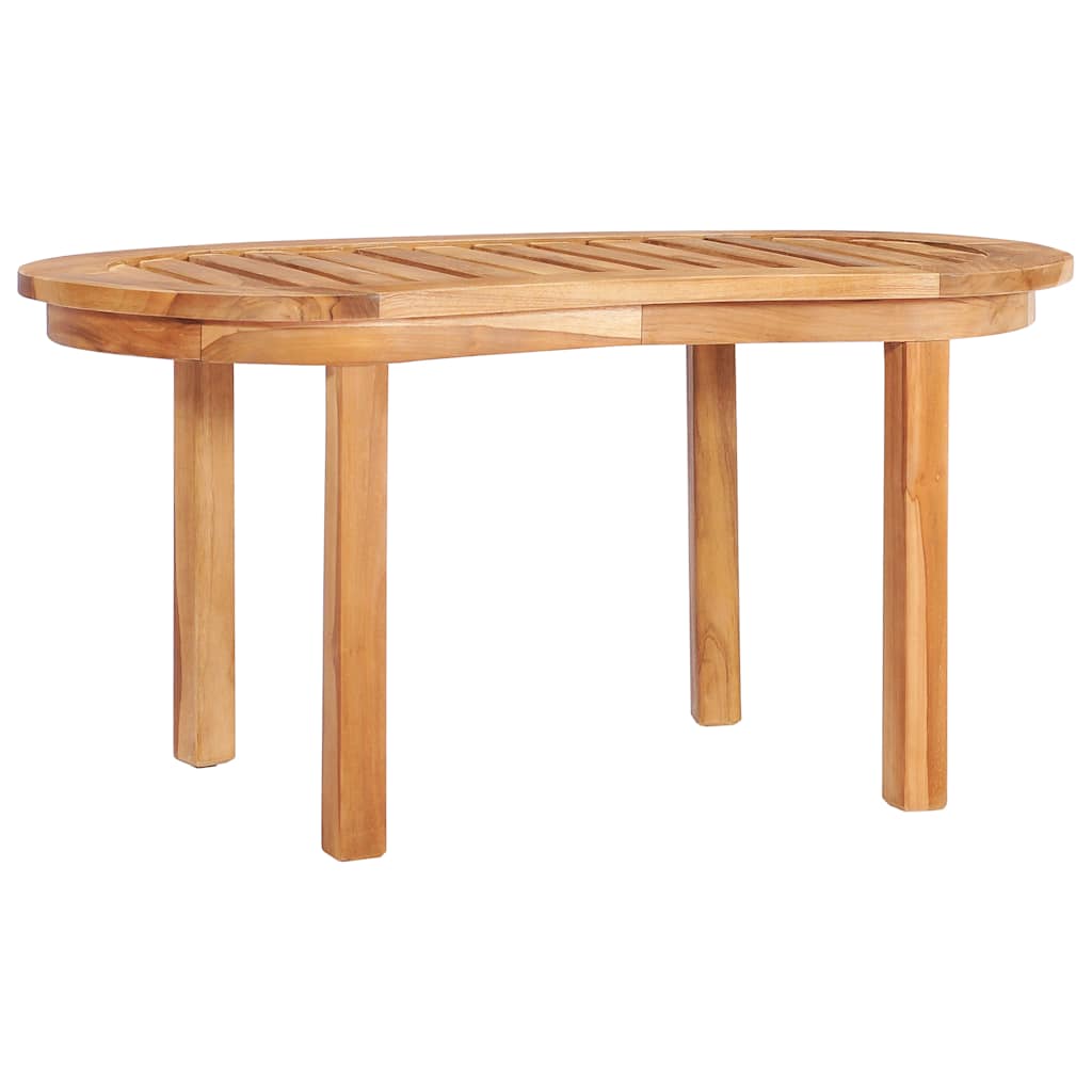 3059963 vidaXL 5 Piece Banana Garden Lounge Set Solid Teak Wood (2x48019+48027)