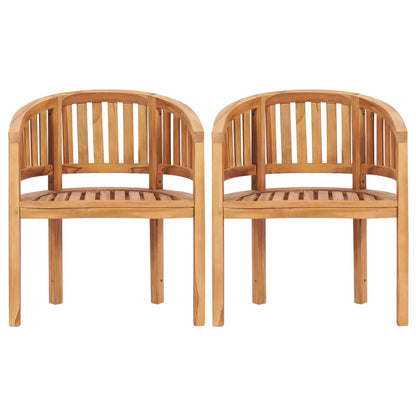 vidaXL Garden Lounge Set | Natural Teak | Solid Teak Wood | Medium | Durable