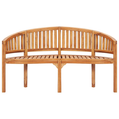 3059965 vidaXL 5 Piece Banana Garden Lounge Set Solid Teak Wood (48019+2x48021+48027)