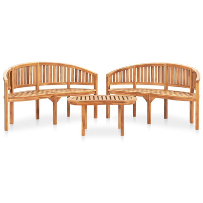vidaXL Garden Lounge Set | Natural Teak | Solid Teak Wood | Large | Durable