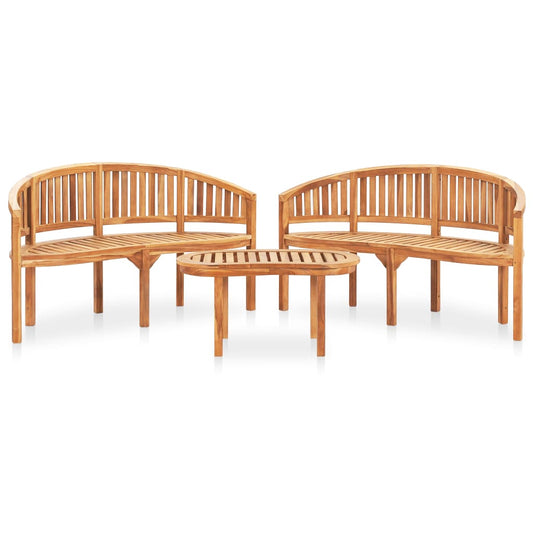 vidaXL Garden Lounge Set | Natural Teak | Solid Teak Wood | Large | Durable
