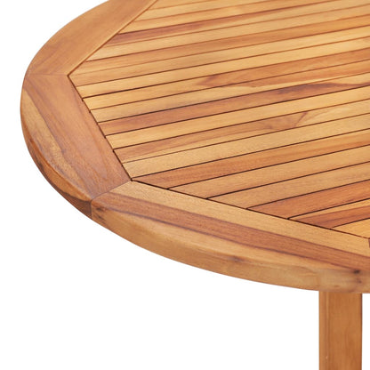 vidaXL Outdoor Dining Set | Natural Teak | Solid teak wood | Medium | Foldable