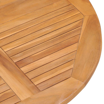 3059977 vidaXL 5 Piece Folding Outdoor Dining Set Solid Teak Wood (315442+315446)