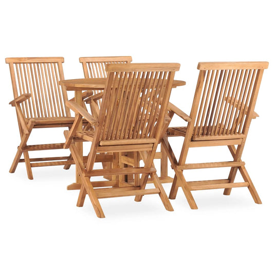 vidaXL Outdoor Dining Set | Teak | Fine sanded teak hardwood | Standard