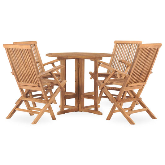 vidaXL Outdoor Dining Set | Teak | Fine sanded teak hardwood | Standard