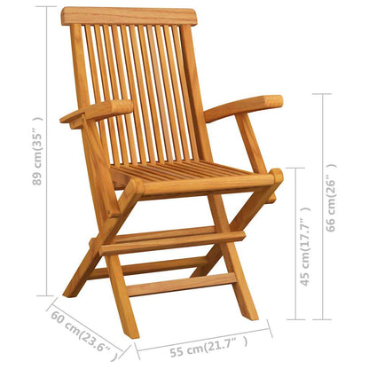 vidaXL Outdoor Dining Set | Teak | Fine sanded teak hardwood | Standard