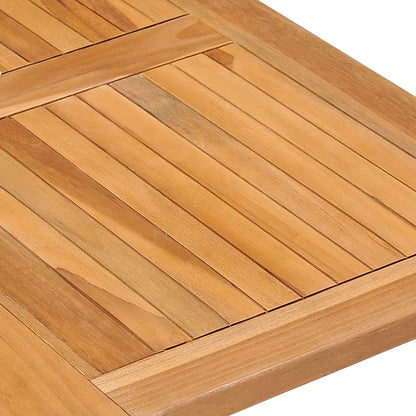 3059982 vidaXL 5 Piece Folding Outdoor Dining Set Solid Teak Wood (2x315443+315448)