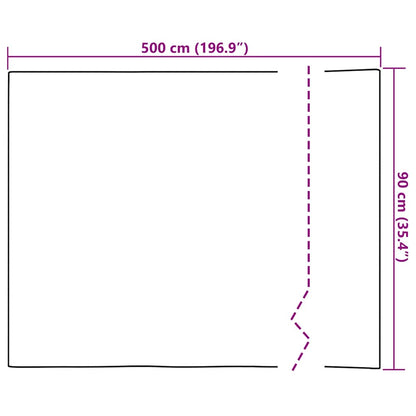 vidaXL Self-adhesive Furniture Film Light Oak 500x90 cm PVC