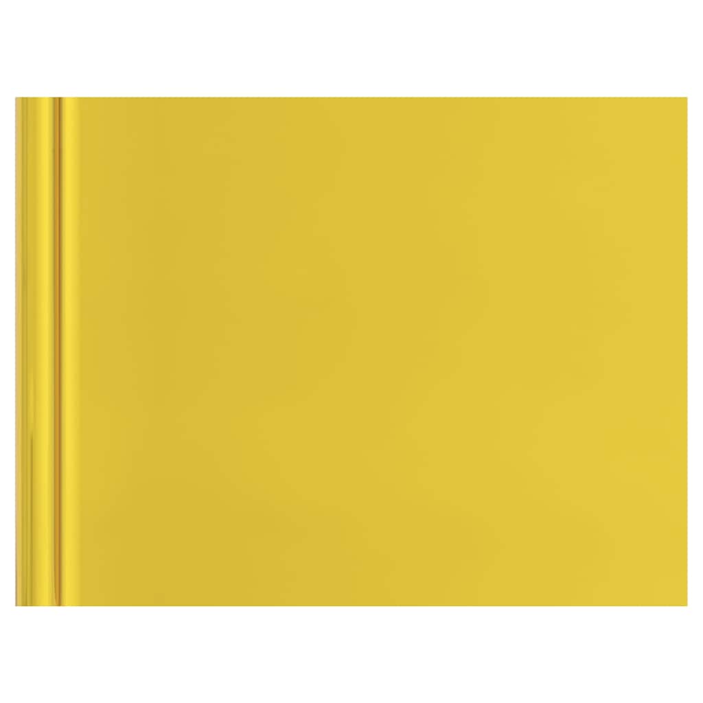 326149 vidaXL Self-adhesive Furniture Film High Gloss Gold 500x90 cm PVC