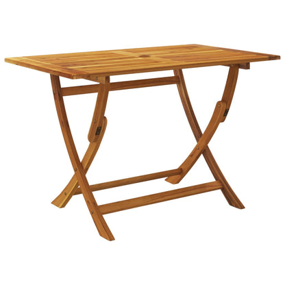 vidaXL Dining Set | Brown | Solid Acacia wood | Medium |  Foldable