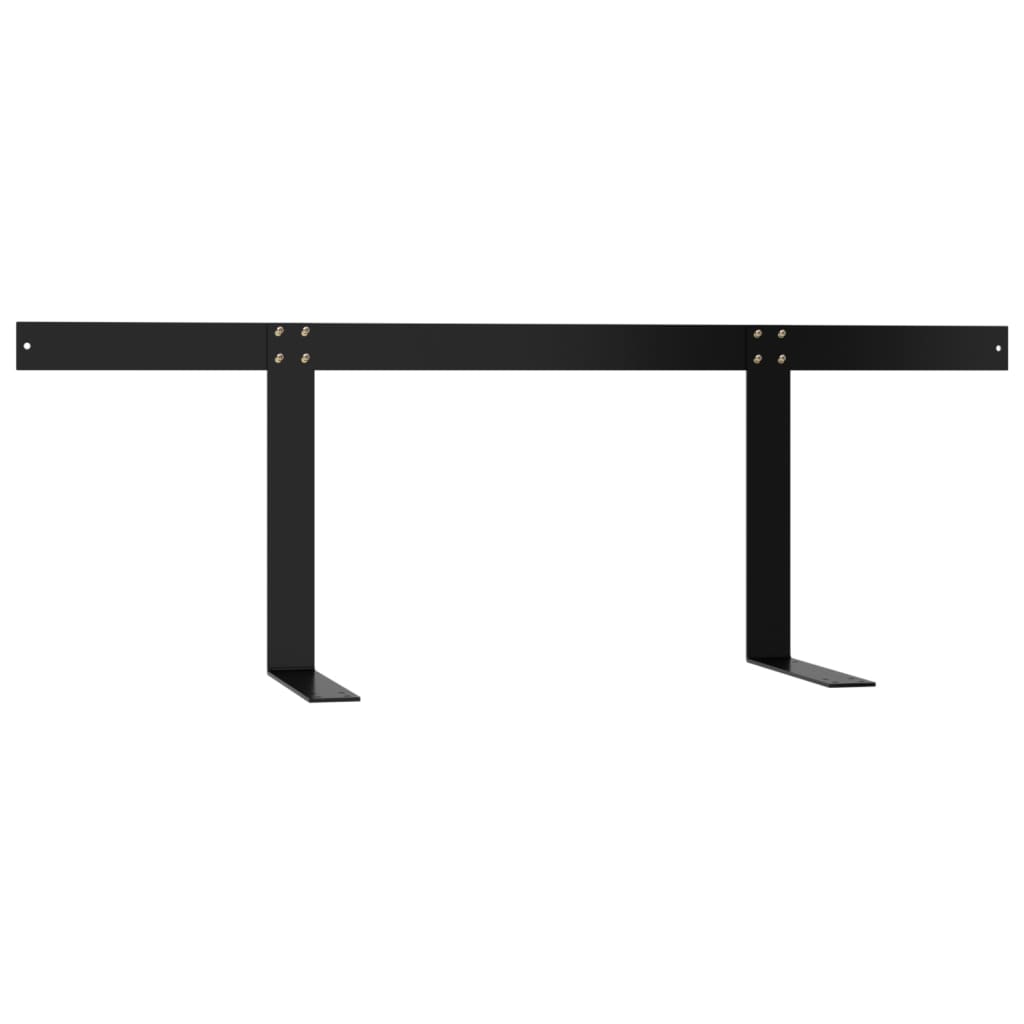 315790 vidaXL Backrest for Pallet Sofa Black 110 cm Iron