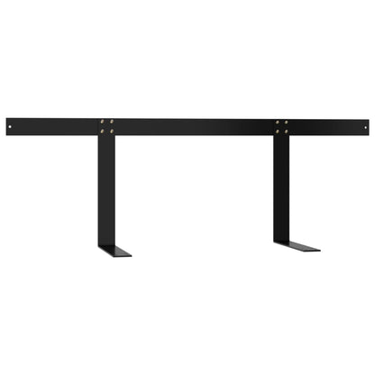 315790 vidaXL Backrest for Pallet Sofa Black 110 cm Iron