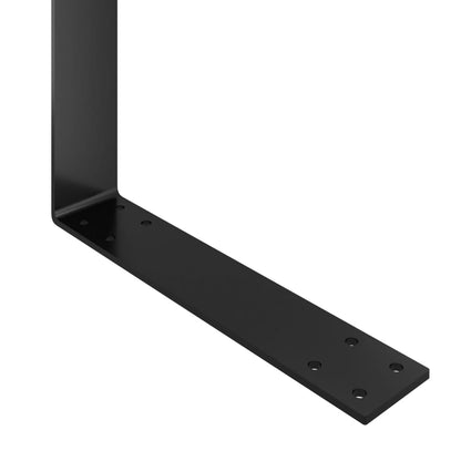 315790 vidaXL Backrest for Pallet Sofa Black 110 cm Iron