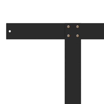 315790 vidaXL Backrest for Pallet Sofa Black 110 cm Iron
