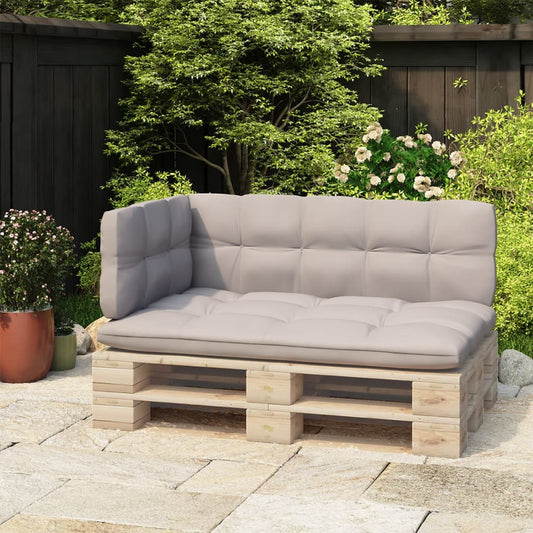 315790 vidaXL Backrest for Pallet Sofa Black 110 cm Iron