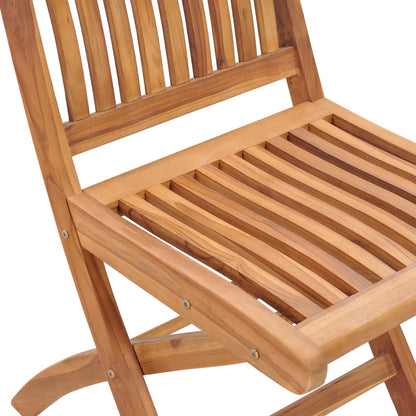 vidaXL Garden Dining Set | Warm Brown | Finely sanded teak hardwood