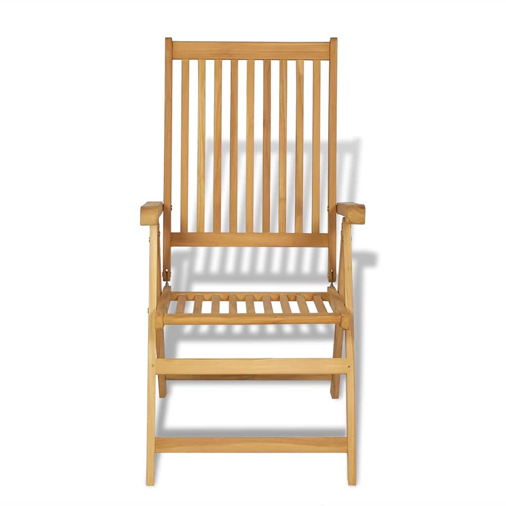 vidaXL 9 Piece Garden Dining Set Solid Teak Wood