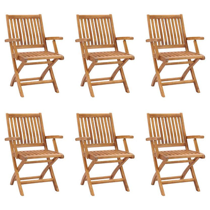 3059575 vidaXL 7 Piece Garden Dining Set Solid Teak Wood (43034+3x315104)