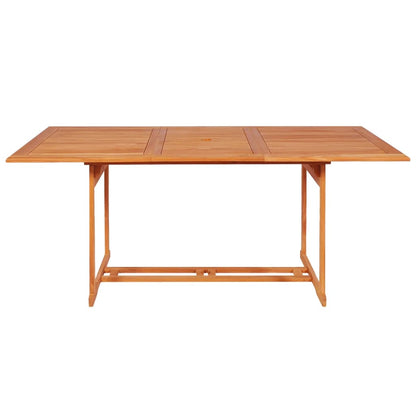vidaXL Garden Dining Set | Natural teak | Fine sanded teak hardwood | Large