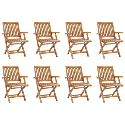 vidaXL Garden Dining Set | Natural teak | Fine sanded teak hardwood | Large
