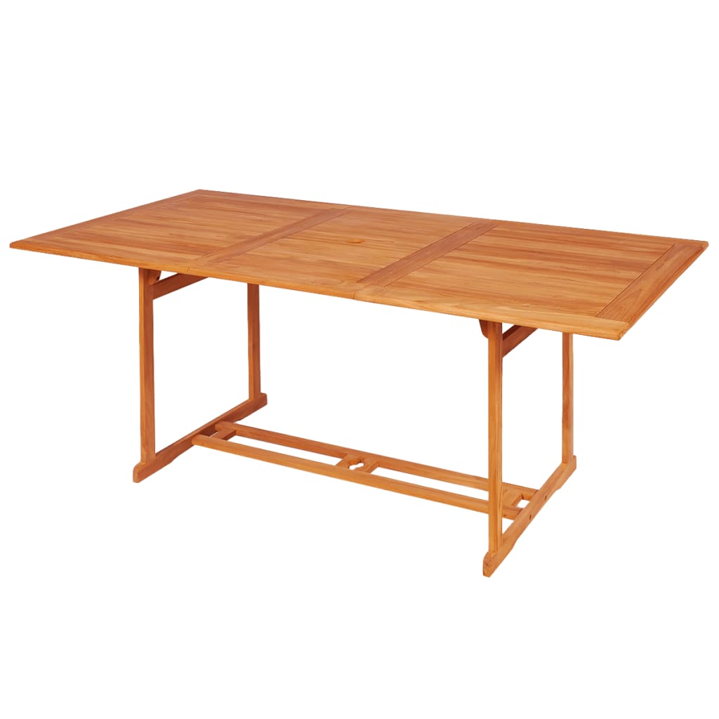 vidaXL 7 Piece Garden Dining Set Solid Teak Wood