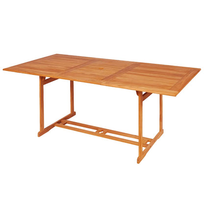 3059577 vidaXL 7 Piece Garden Dining Set Solid Teak Wood (43034+3x315105)