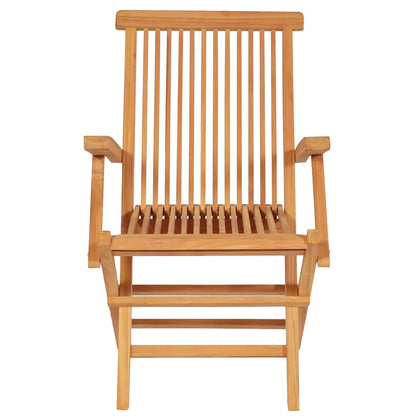 vidaXL 5 Piece Garden Dining Set Solid Teak Wood