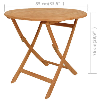 vidaXL 5 Piece Garden Dining Set Solid Teak Wood