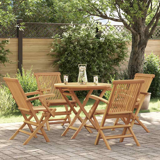 vidaXL Garden Dining Set | Warm teak wood | Fine sanded teak hardwood | Medium