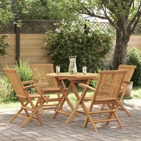 vidaXL Garden Dining Set | Warm Teak | Smooth sanded teak hardwood | Medium