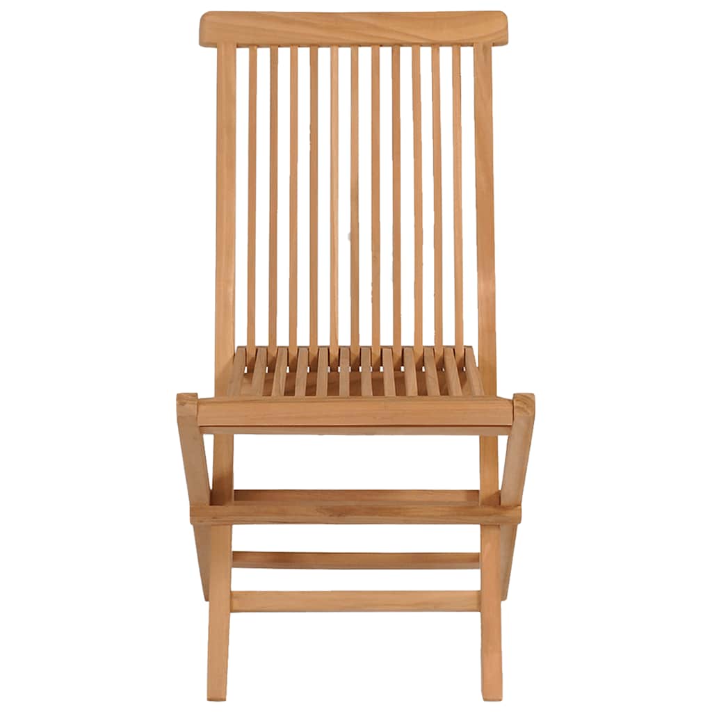 3059583 vidaXL 5 Piece Garden Dining Set Solid Teak Wood (47419+43040)