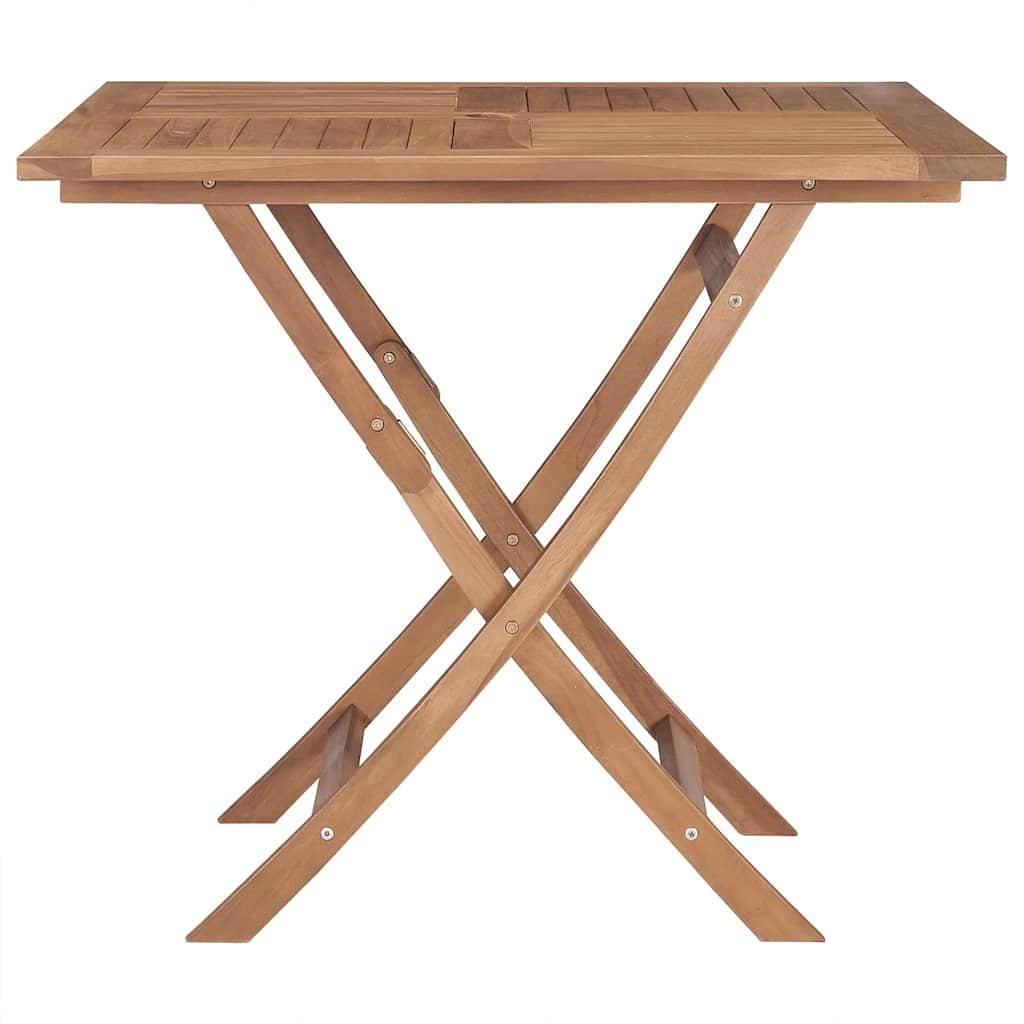 3059583 vidaXL 5 Piece Garden Dining Set Solid Teak Wood (47419+43040)