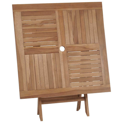 3059583 vidaXL 5 Piece Garden Dining Set Solid Teak Wood (47419+43040)