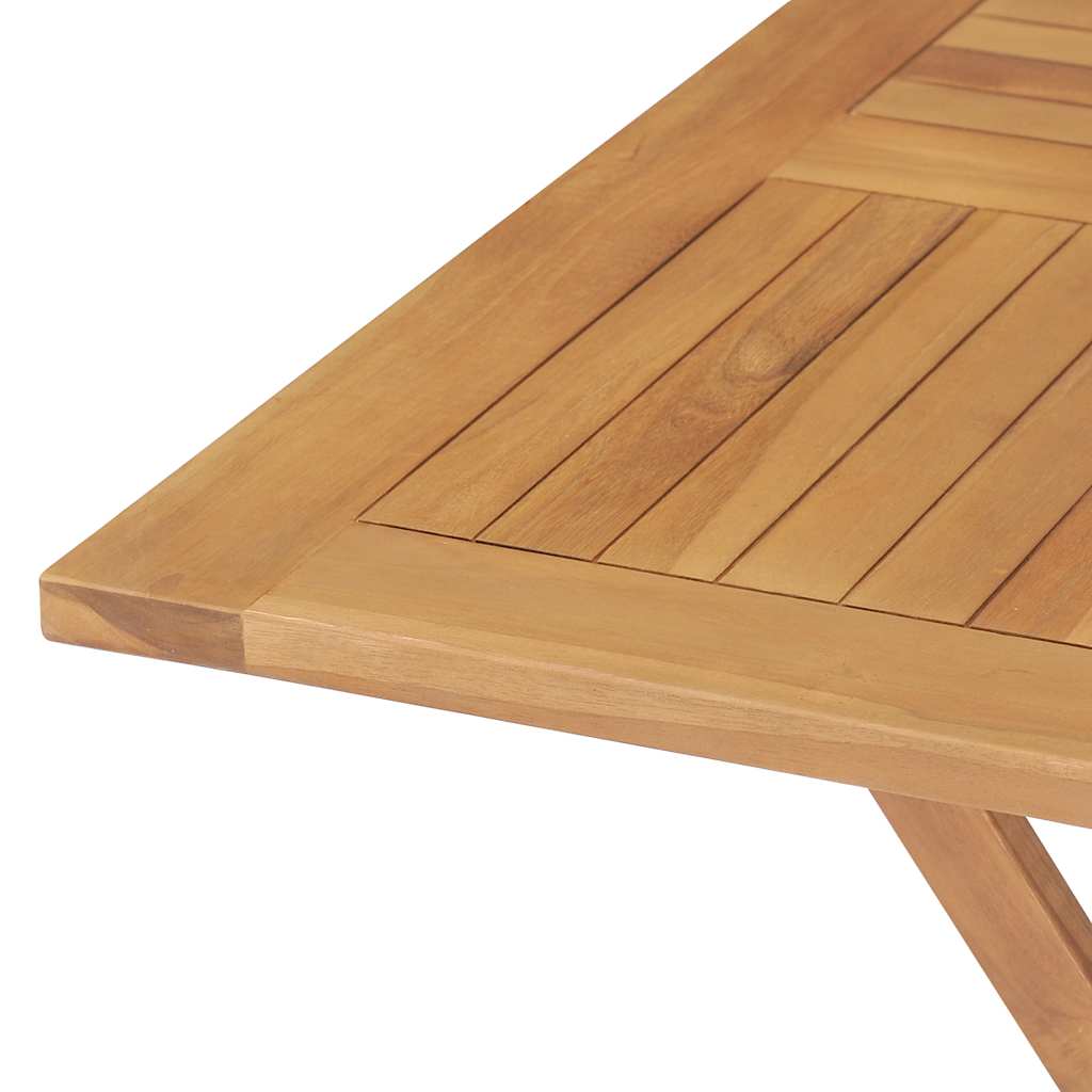 vidaXL Garden Dining Set | Warm wood tone | Fine sanded teak hardwood