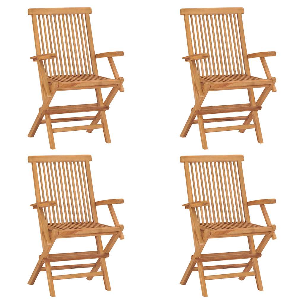 vidaXL Garden Dining Set | Warm wood tone | Fine sanded teak hardwood