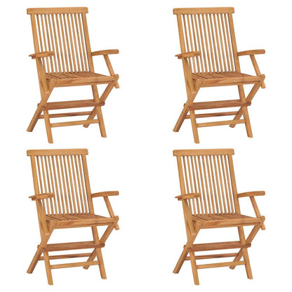 vidaXL Garden Dining Set | Warm wood tone | Fine sanded teak hardwood