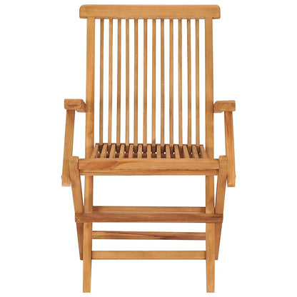 vidaXL Garden Dining Set | Warm wood tone | Fine sanded teak hardwood
