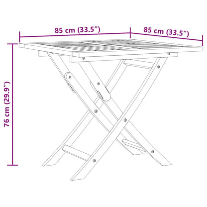 vidaXL Garden Dining Set | Warm wood tone | Fine sanded teak hardwood