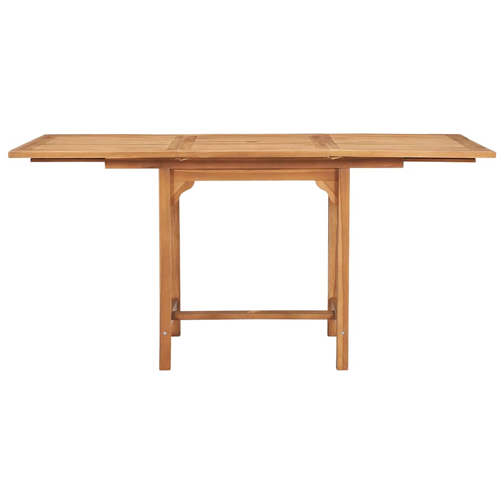 vidaXL 7 Piece Garden Dining Set Solid Teak Wood