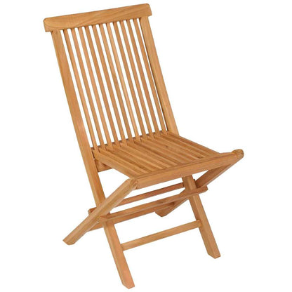 vidaXL 7 Piece Garden Dining Set Solid Teak Wood