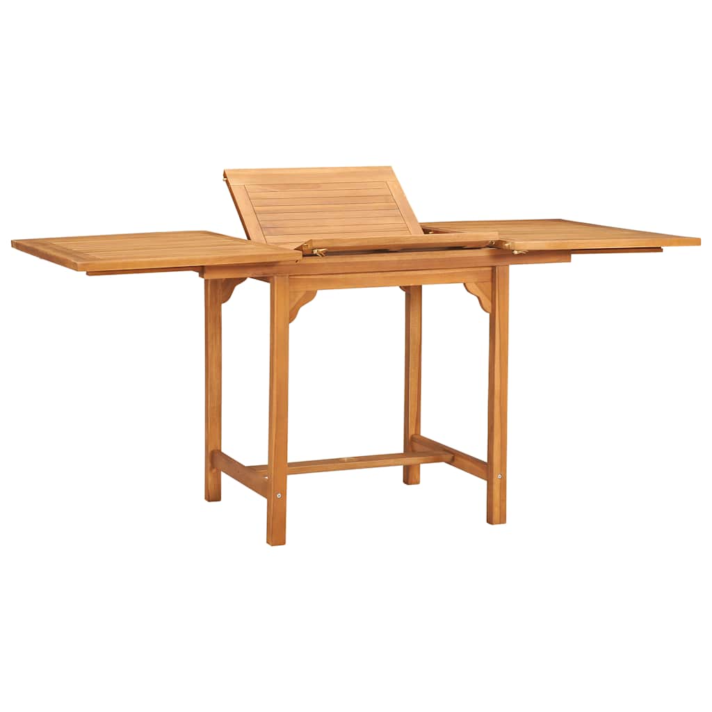 vidaXL Garden Dining Set | Warm brown | Fine sanded teak hardwood | Foldable