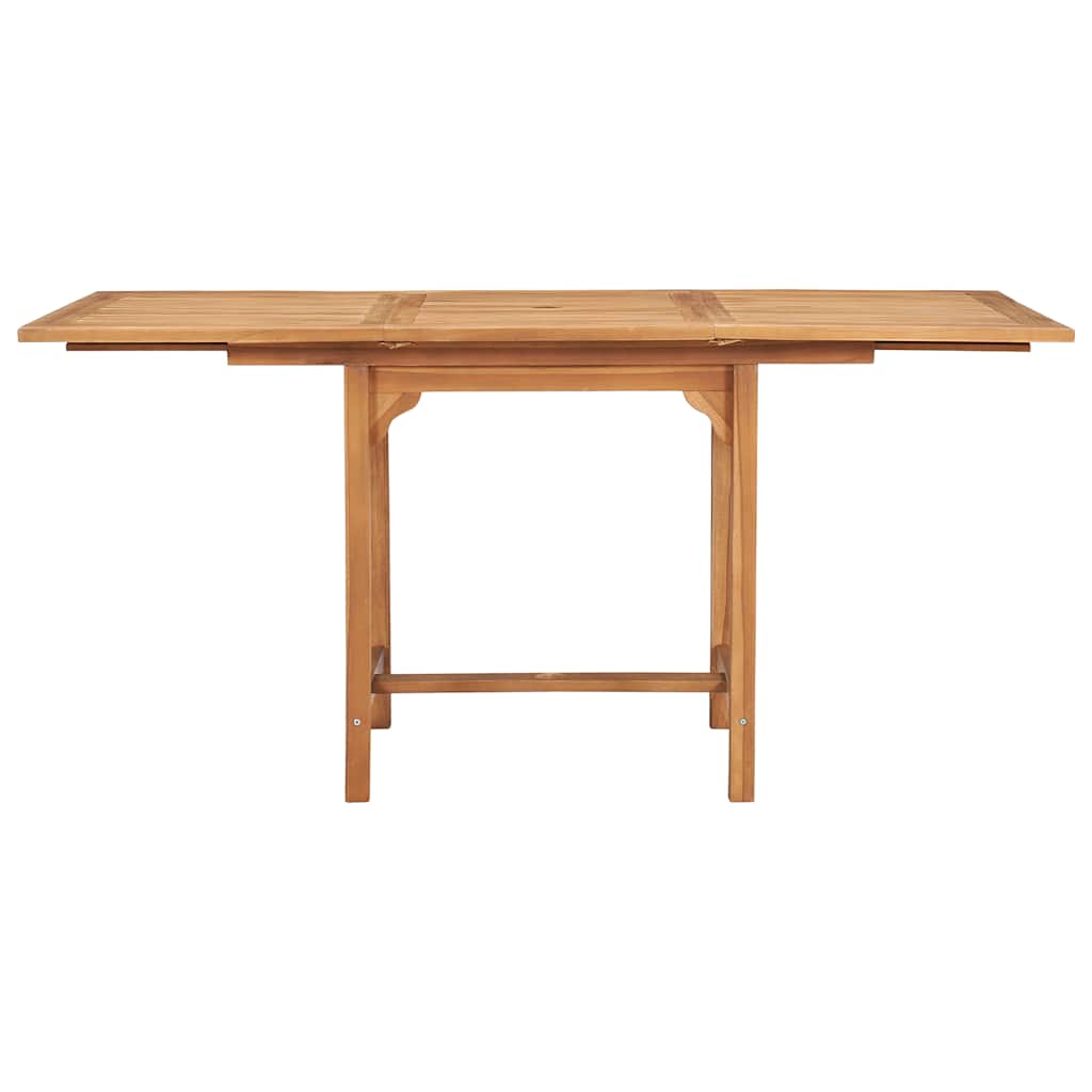 vidaXL Garden Dining Set | Warm brown | Fine sanded teak hardwood | Foldable
