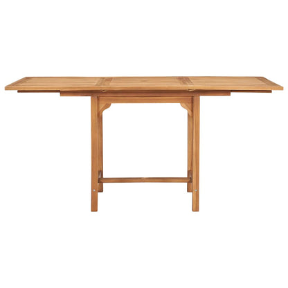 vidaXL Garden Dining Set | Warm brown | Fine sanded teak hardwood | Foldable