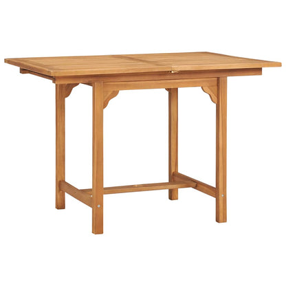 vidaXL Garden Dining Set | Warm brown | Fine sanded teak hardwood | Foldable