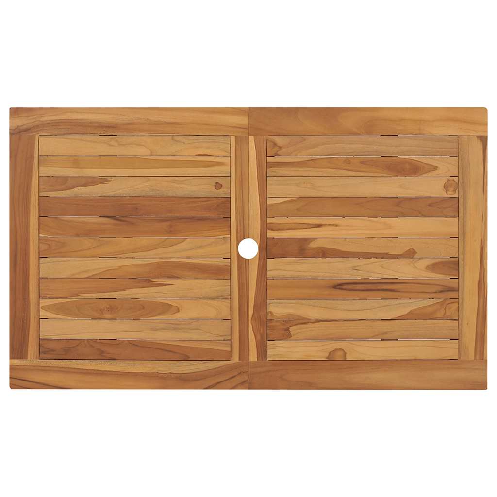 vidaXL 5 Piece Garden Dining Set Solid Teak Wood