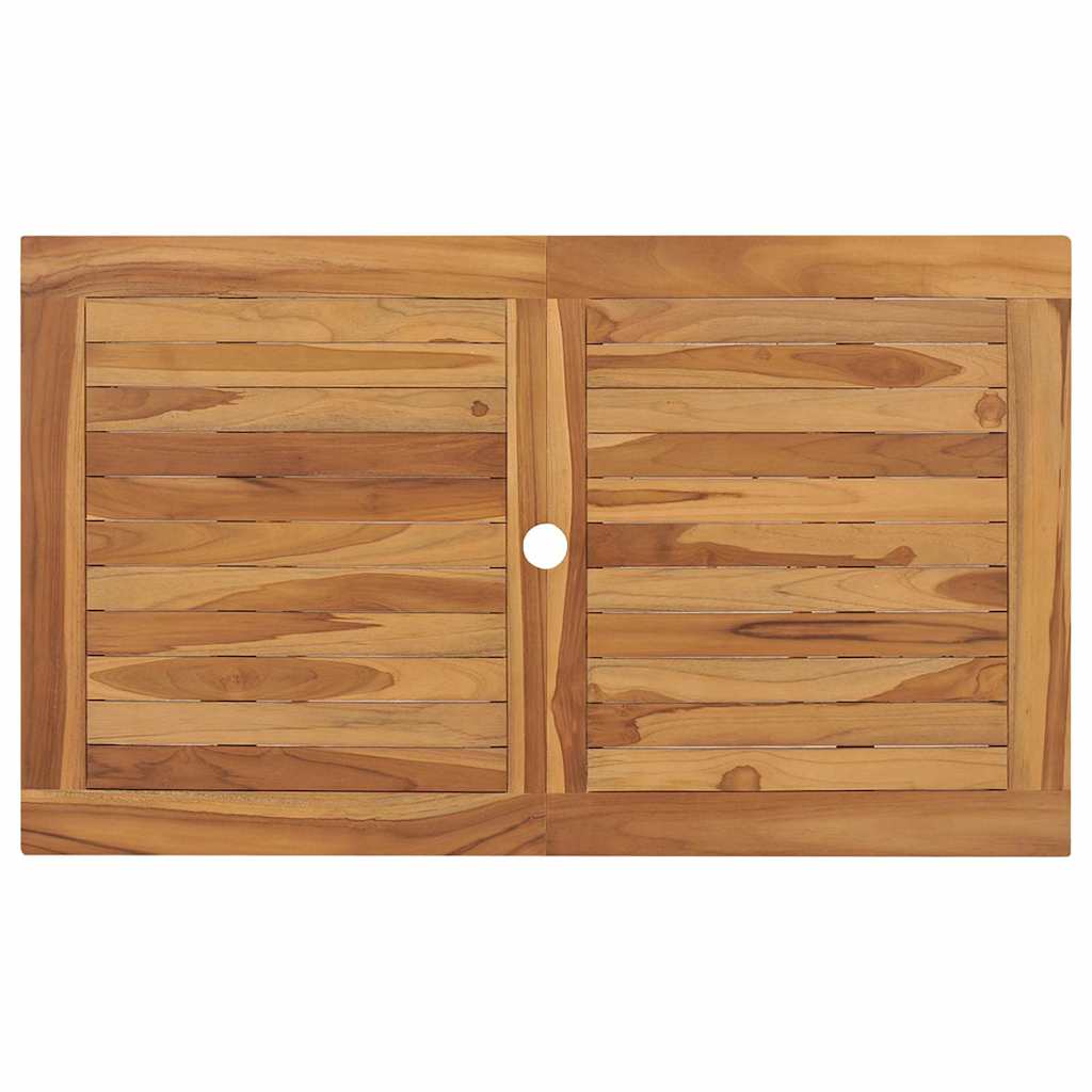 vidaXL 7 Piece Garden Dining Set Solid Teak Wood